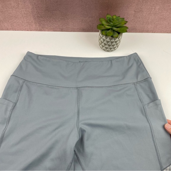 Ray Pose Gray Athletic Workout Leggings Women Size XL Extra Large Stretchy - Picture 4 of 5